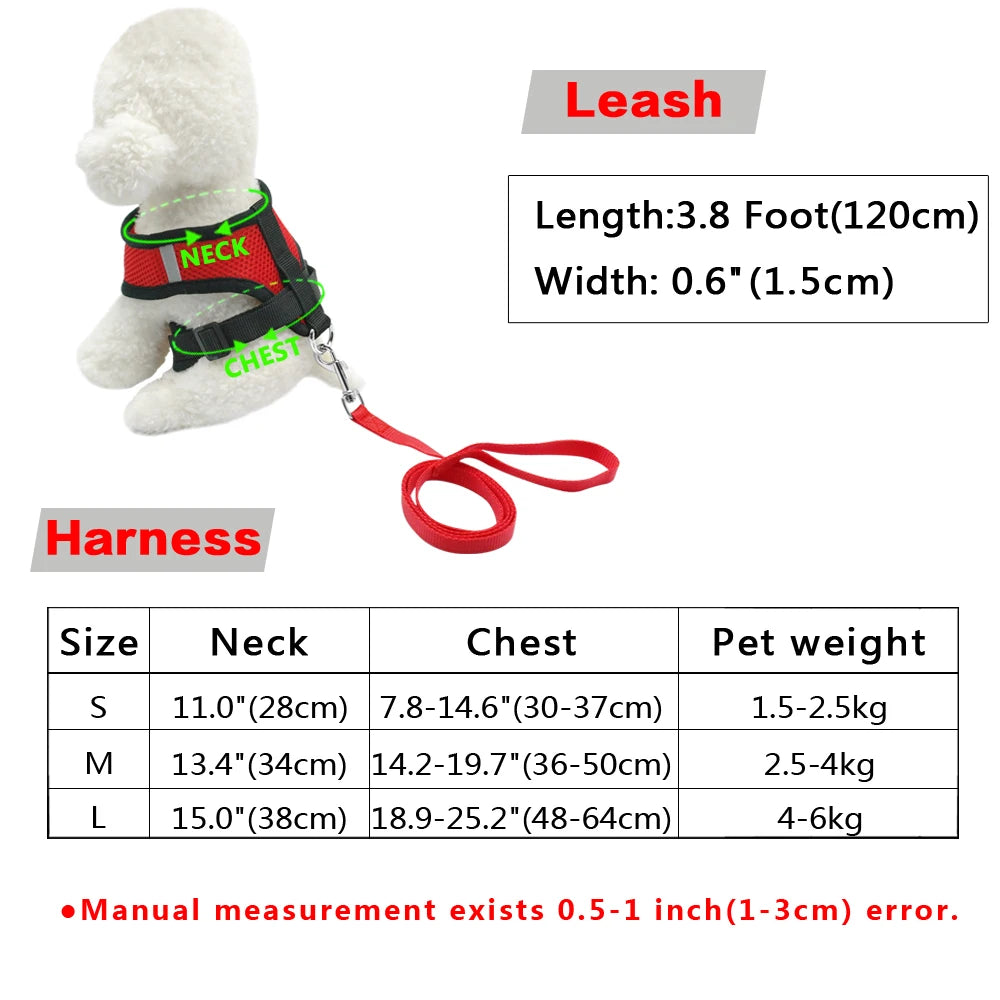 Mesh Cat Harness and Leash