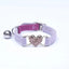 Heart Charm And Bell Cat Collar